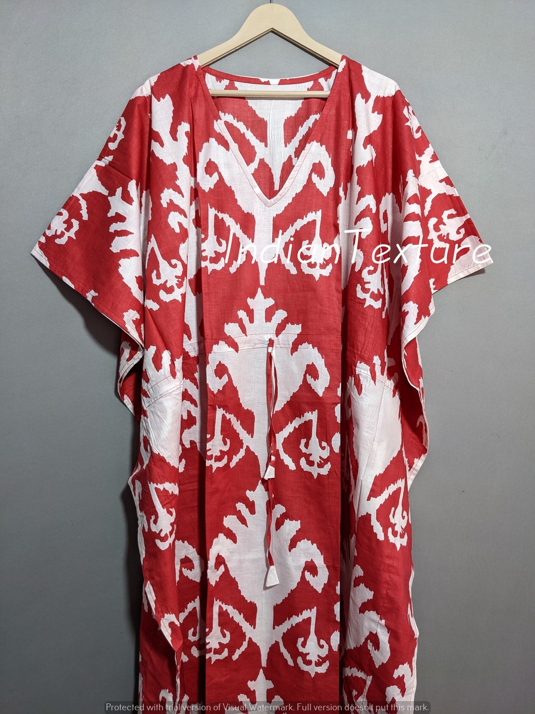 Cotton Kaftan, Indian Floral Kaftan, Long Caftan,dress for to Be Moms