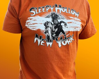 Sleepy Hollow New York - T-shirt ruiter zonder hoofd (KORTE MOUWEN)