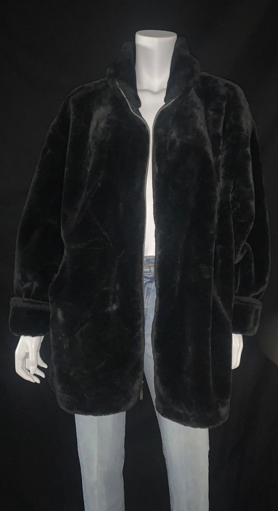 Vintage Faux Fur Reversible XL Jacket