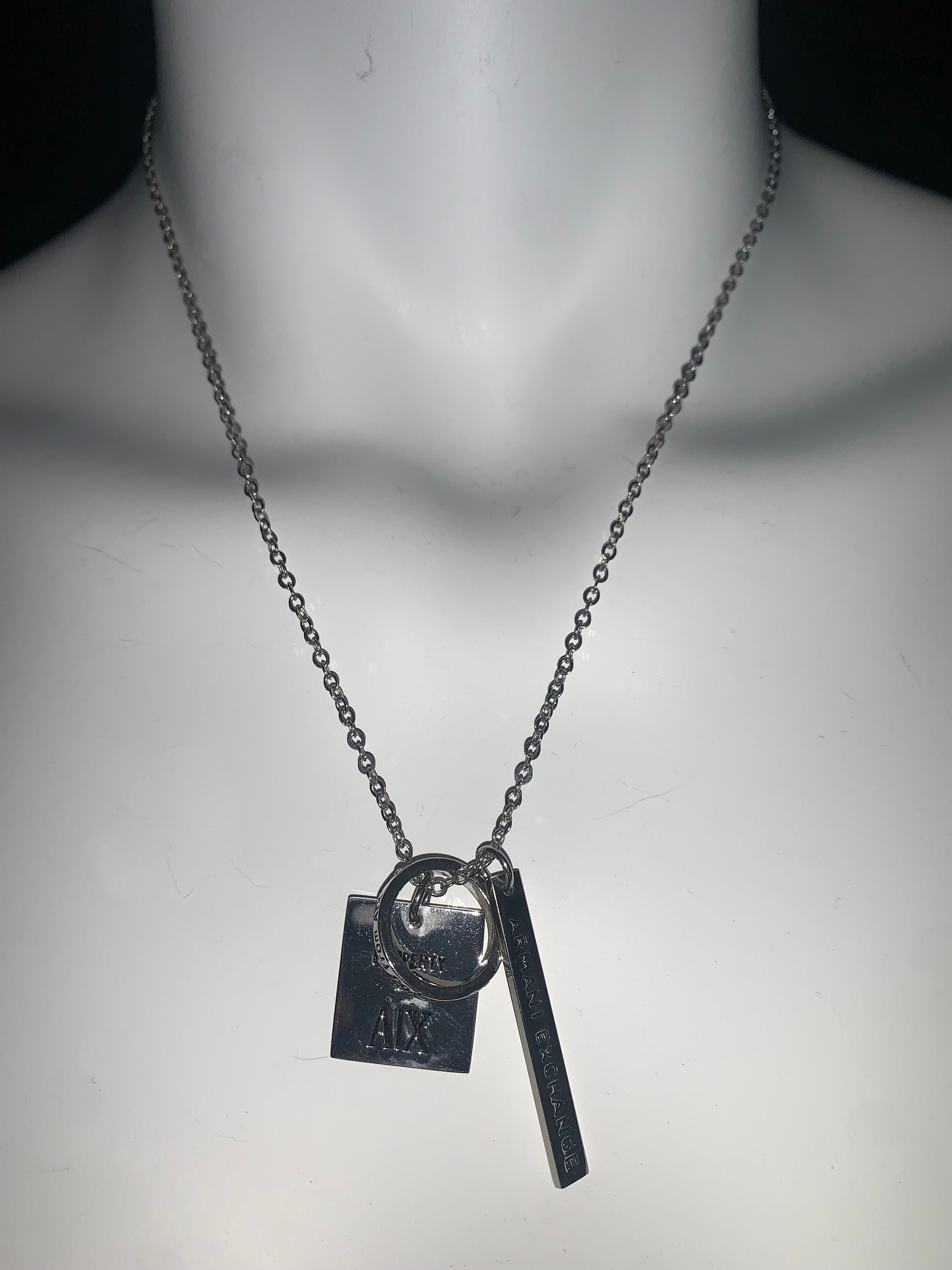 Emporio Armani Essential Men's Stainless Steel Necklace | Ernest Jones