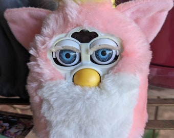 Adopt a Furby Baby ~Suriel~ 1999 Tiger Electronics Peachy Furby Baby Vintage Collectible Interactive Electronic Toy ~Works~