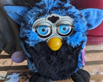 Adopt a Furby ~Lucien~ 1998 Tiger Electronics Blue Turtle Furby Vintage Collectible Interactive Electronic Toy ~Not Working~