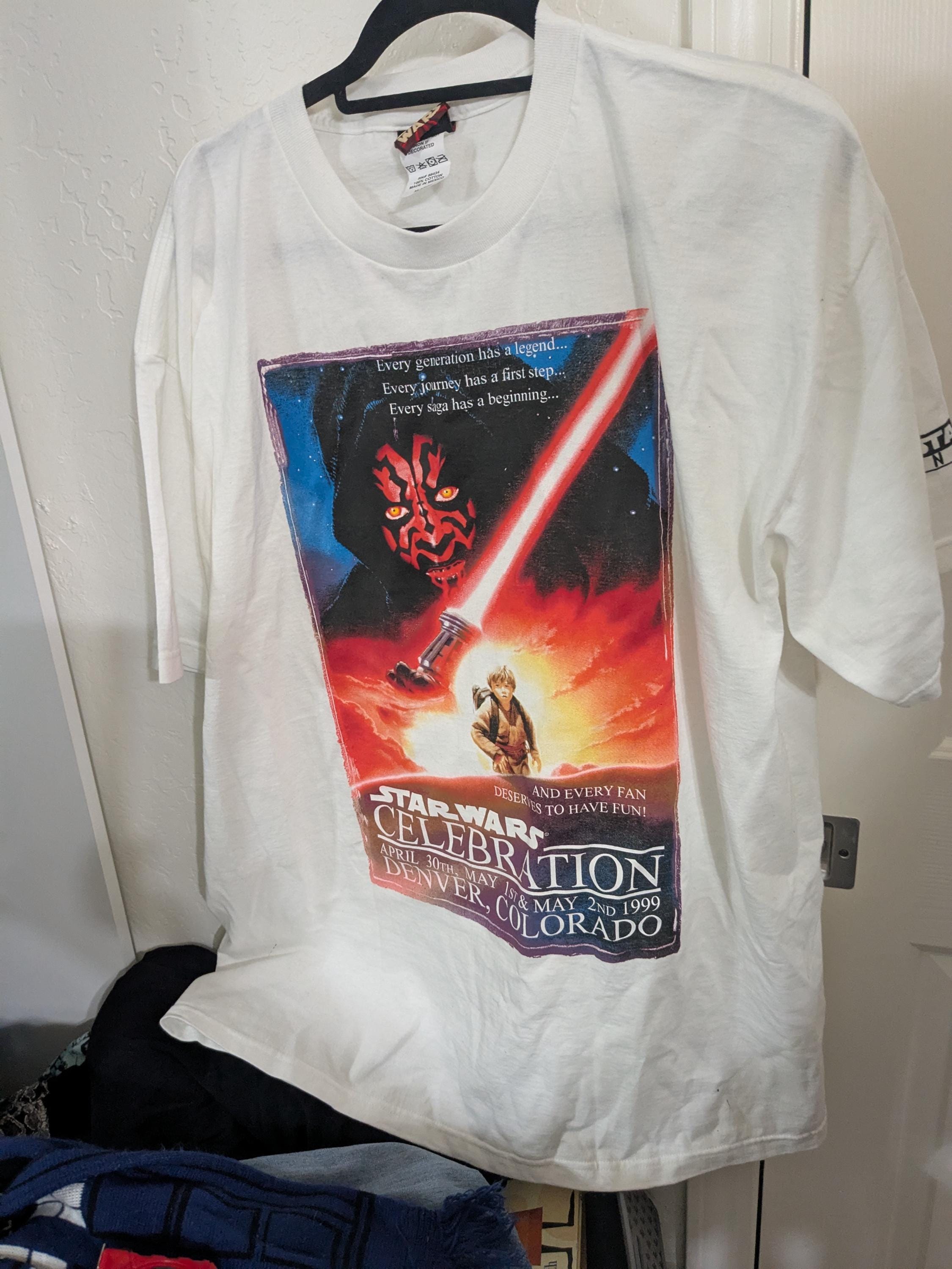 90s 希少ヴィンテージSTAR WARS Tシャツ USA製 新品未使用タグ付き】USA製 90s ヴィンテージ スターウォーズ Tシャツ
