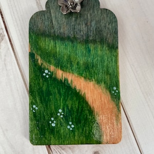 Wooden nature scene gift tags