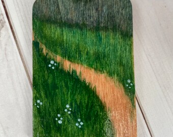 Wooden nature scene gift tags