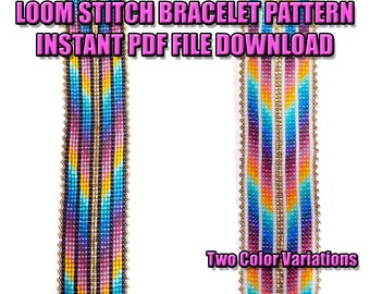 PATTERN - Loom - Parallel Colour Shift Bracelet