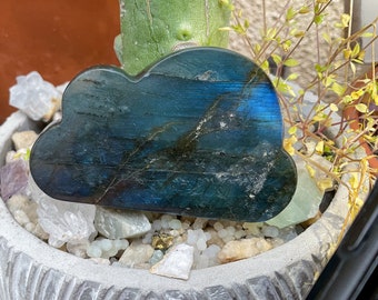intaglio di cristallo di nuvola di labradorite, intaglio di pietra di labradorite
