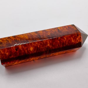 Baltic Amber Pressed Point Crystal Tower