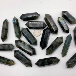Labradorite double points towers wholesale obelisks crystal towers - 1kg bulk lot