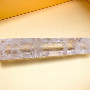 Clear Quartz tower high quality large quartz home decor piece
