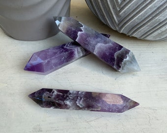 Amethyst double points chevron amethyst DT amethyst wand