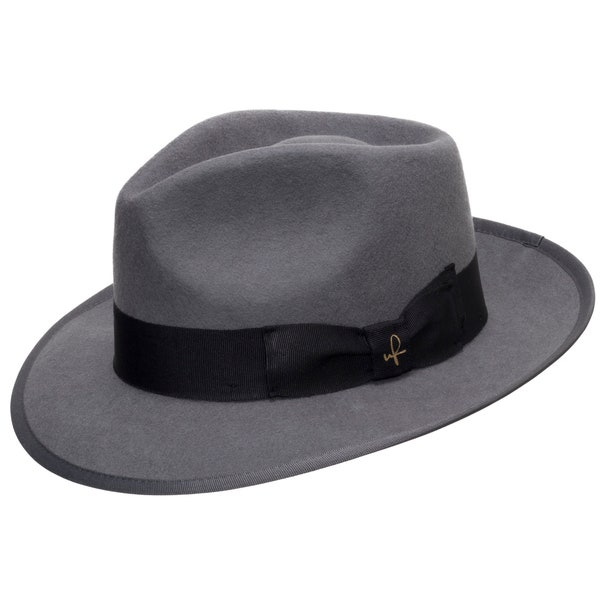 Ultrafino Manhattan Fedora Wool Felt Italian Dress Hat