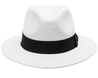 Ultrafino Trilby Fedora Straw Panama 