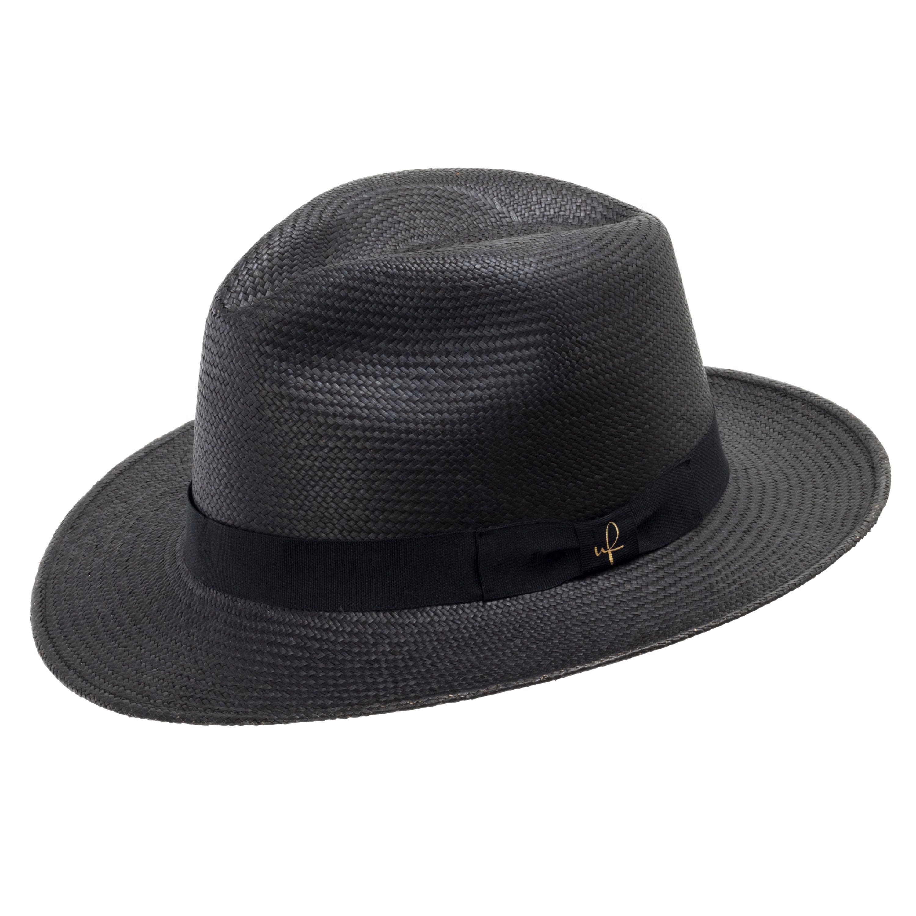 Ultrafino Bogart Adventurer Classic Straw Panama Hat Exotic Feather 
