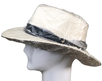 Paul Lashton Protective Rain Cover for Fedora Straw Panama Wool Felt Brimmed Hats