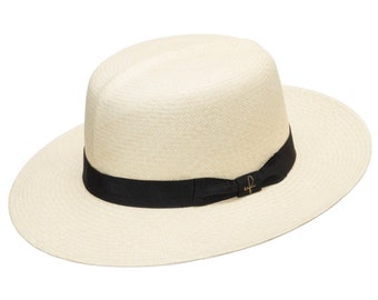 Ultrafino English Optimo Classic Natural Panama Straw Hat