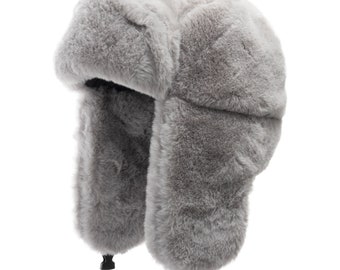 Ultrafino Nordic Faux Fur Bomber Trapper Hat met oorkleppen