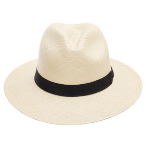 Ultrafino GATSBY FEDORA Panama Hat Natural Straw Wide Brim - Etsy