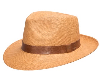 Ultrafino Gaucho Straw Panama Fedora Hat