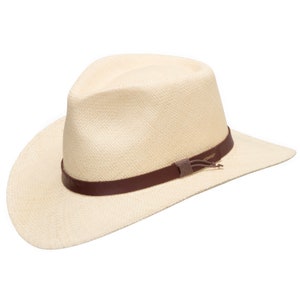 Ultrafino Tellaro Western Straw Panama Sun Hat