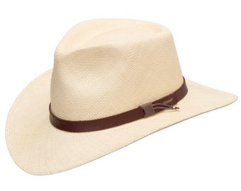 Ultrafino Tellaro Western Straw Panama Sun Hat