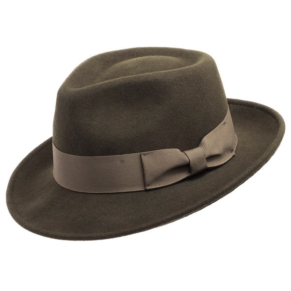 Ultrafino Brooklyn Crushable Wool Felt Fedora Hat