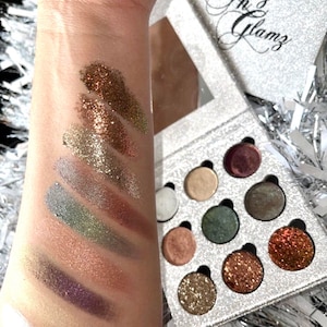 9 Multi-dimensional | Glitter | metallic |Vegan Mineral Eyeshadow | makeup Palette