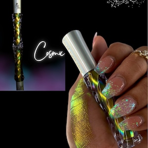 Cosmic Multichrome Liquid Eyeshadow| Metallic| Makeup| Green Eyes