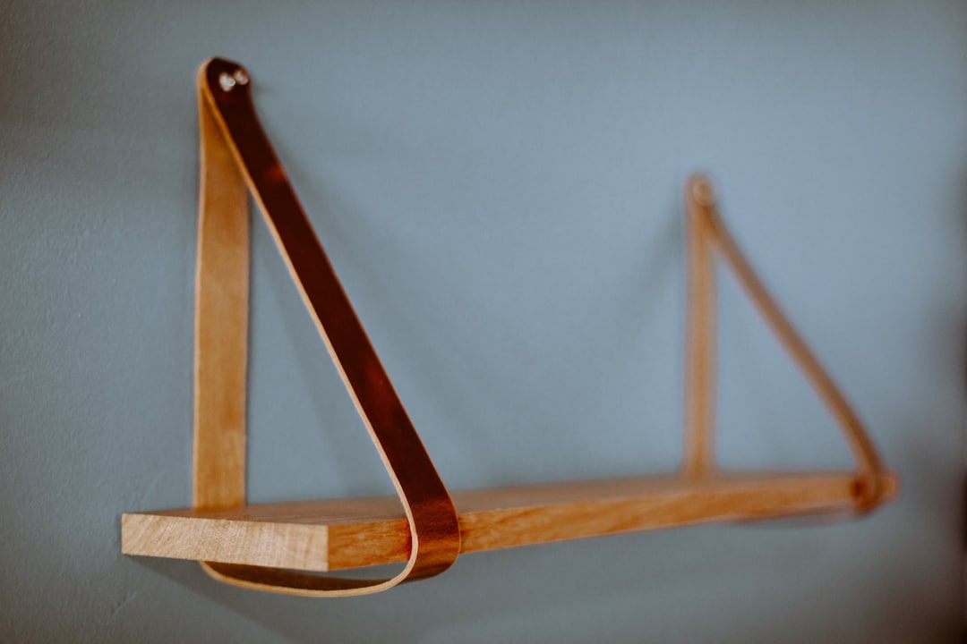 Leather Shelf, Leather Shelf Strap, Leather Shelf Bracket, Minimalist