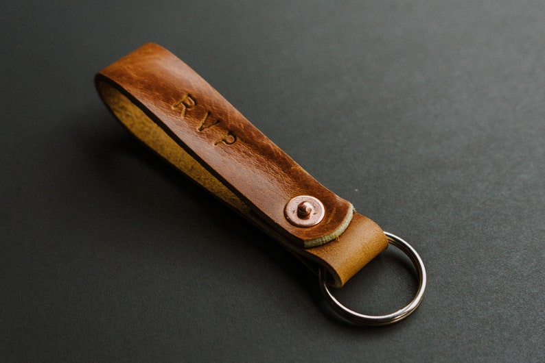 Customized Keychain, Leather Keychain, Key chain, Personalized Keychain, Key Fob, Keychains, Monogram Keychain, Leather Fob, Birthday Gift image 4