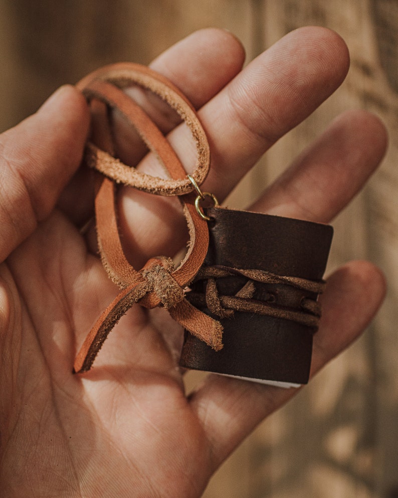 Leather Book Necklace, Leather Necklace, Leather Book, Necklace, Horween Book, Horween, Librarian Gift, Library, Birthday Gift image 1