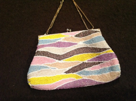 vintage magid beaded purse