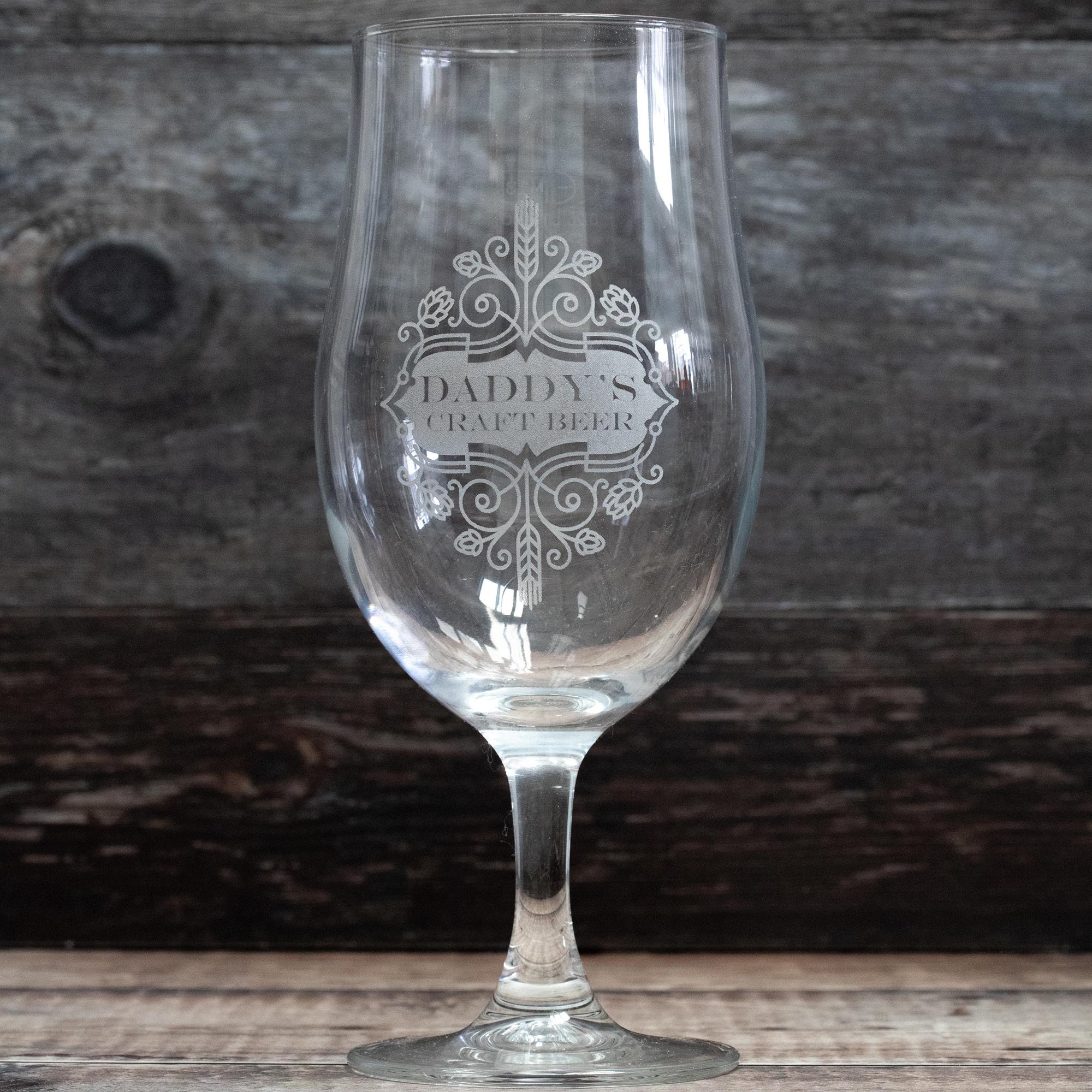 Engraved Craft Beer Glass Laser Etched Perfect Father's Etsy UK