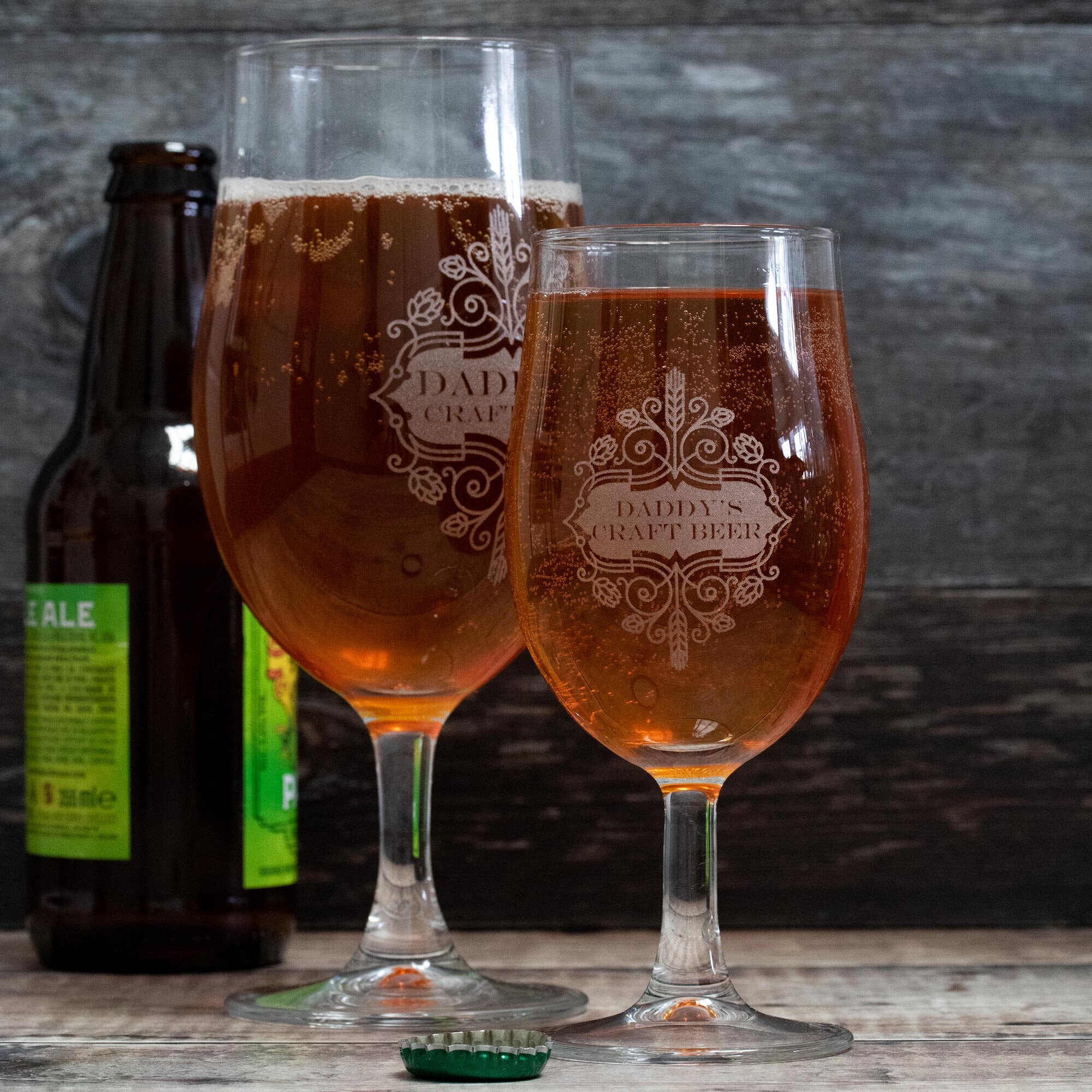 Engraved Craft Beer Glass Laser Etched Perfect Father's Etsy UK