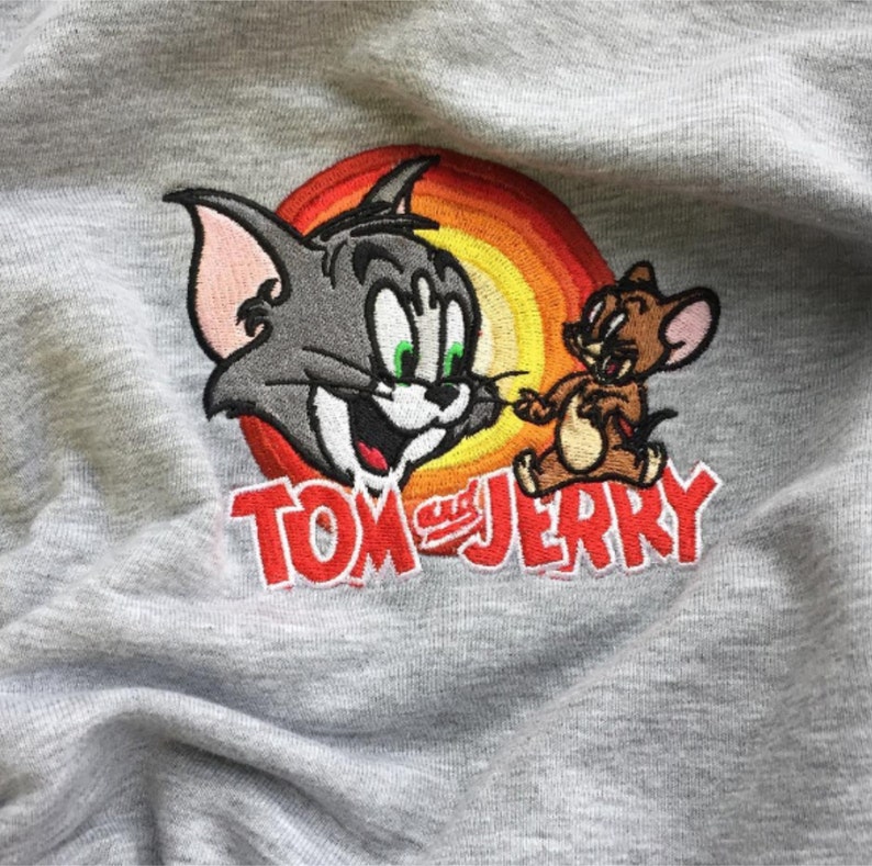 Tom and Jerry Design Machine Embroidery Embroidery Pattern | Etsy