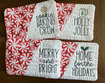 Kerst mok vloerkleed/onderzetter / placemat