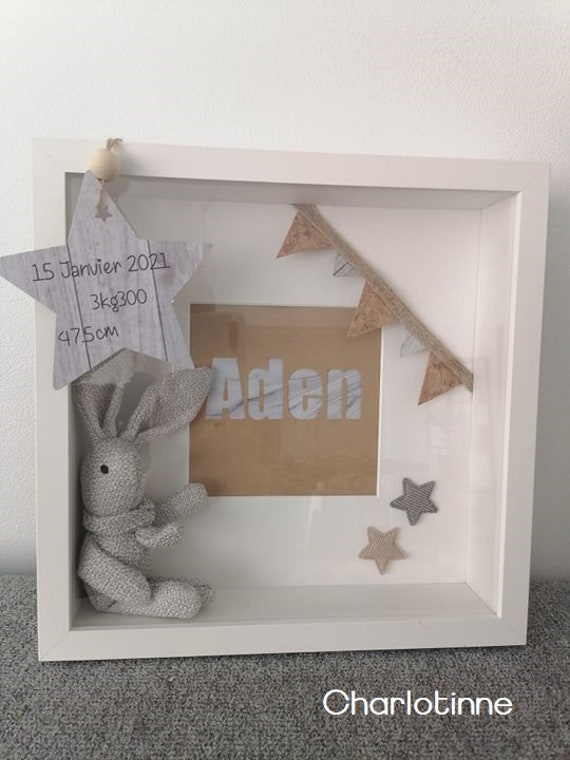 Cadre de Naissance Personnalisée avec Prénom