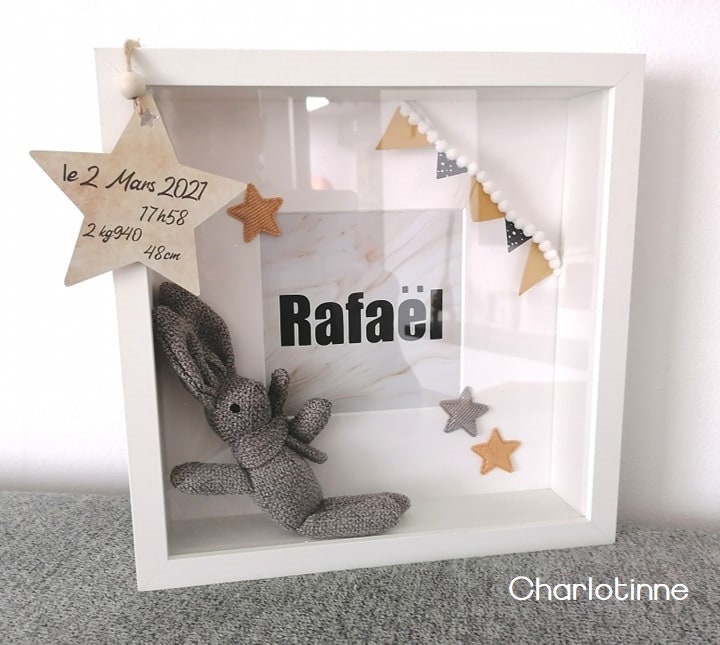 Cadre de Naissance Personnalisée avec Prénom