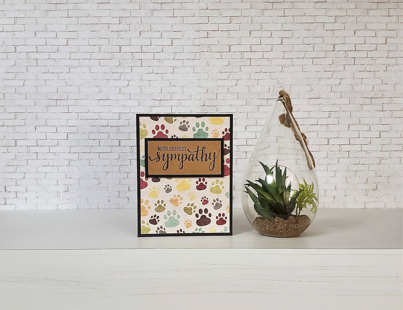 Paw Prints Sympathy Card Pack Pet Condolence Cards Dog Loss - Etsy