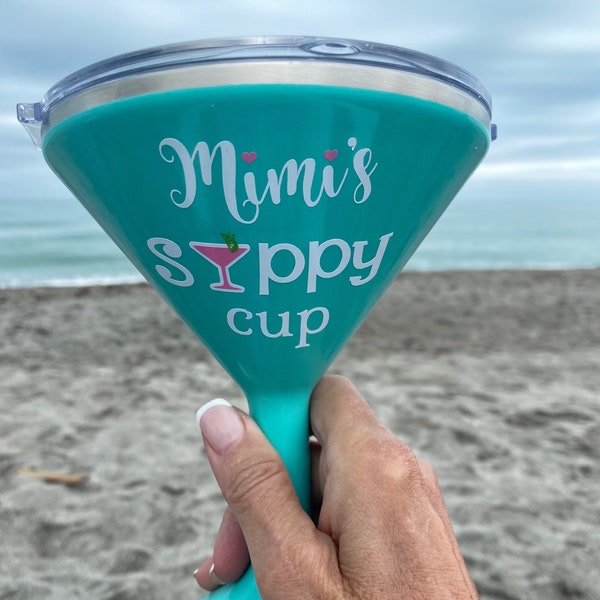 Stainless Martini Cup, Martini Glass, Monogrammed Martini Glass, Personalized Martini Glass, Orca, Chasertini, Martini, Martini Cup