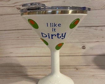 Stainless Martini Cup, Martini Glass, Monogrammed Martini Glass, Personalized Martini Glass, Orca, Chasertini, Martini, Martini Cup