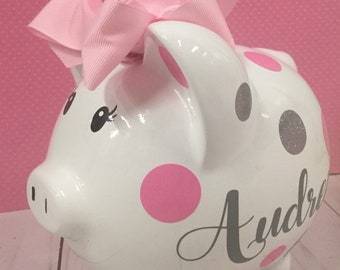 baby girl first money box
