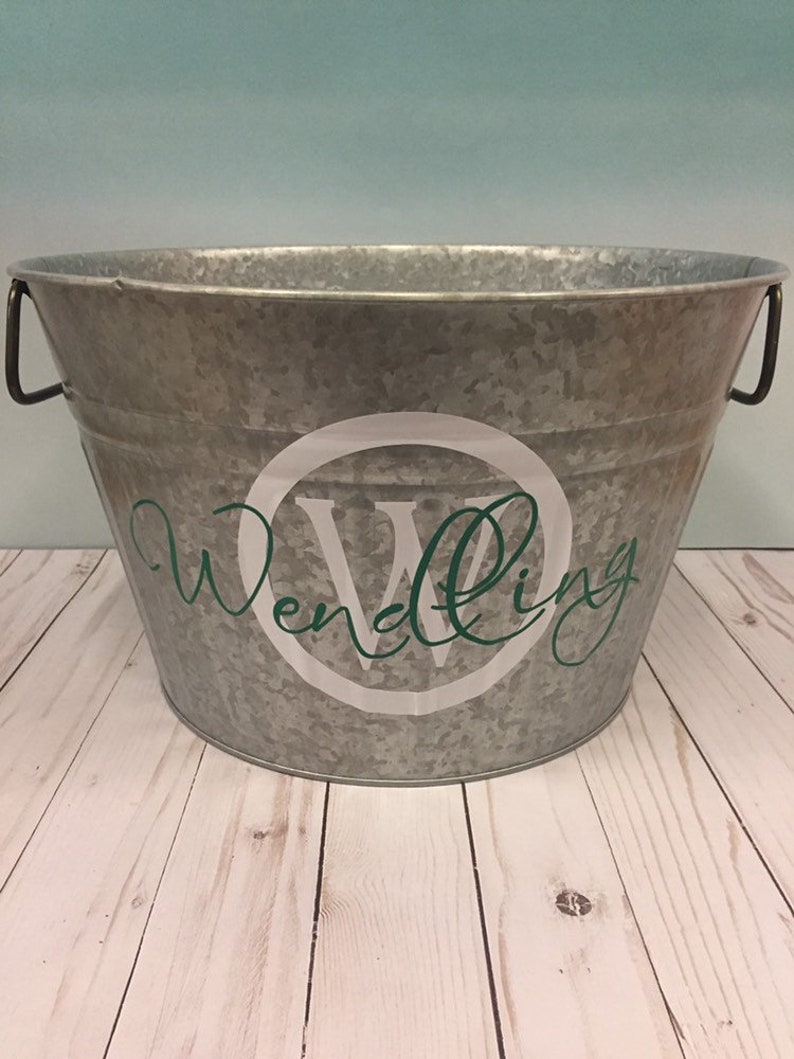 Personalized Beverage Bucket Monogrammed Bucket Beverage Etsy
