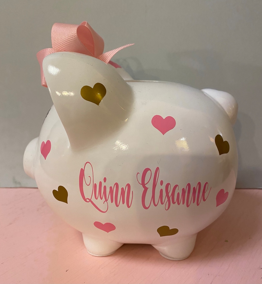 Piggy Bank Personalized Piggy Bankbabys First Piggy Bankpiggy Bank