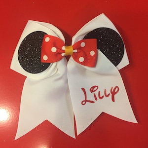 Personalized Disney hair bow, Disney Hair bow, Minnie Hair bow, Disney hairbow, Minnie Mouse Bow,Disney Bows, Minnie Bows, Disney Bow,