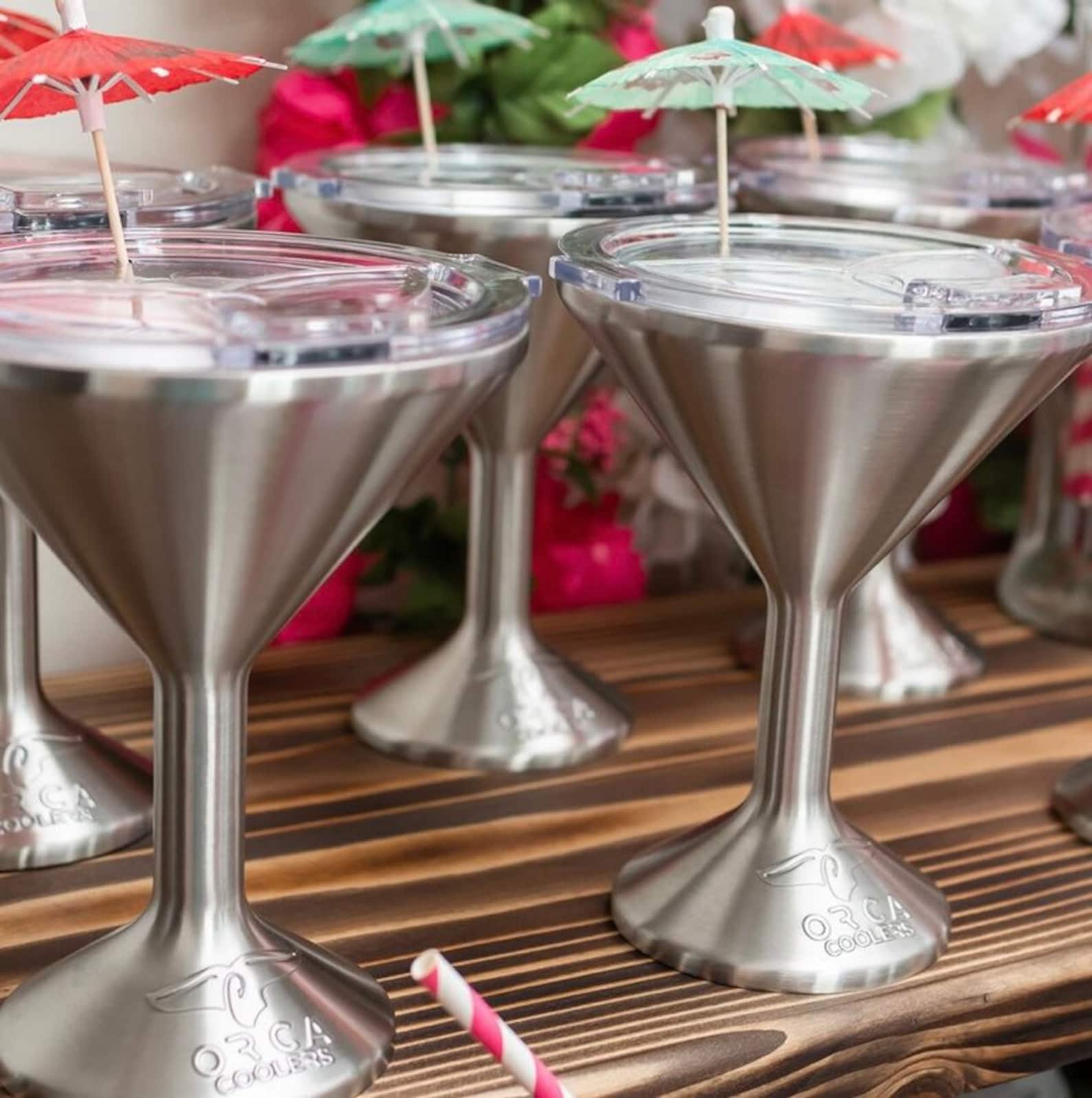Stainless Martini Cup Martini Glass Monogrammed Martini Etsy