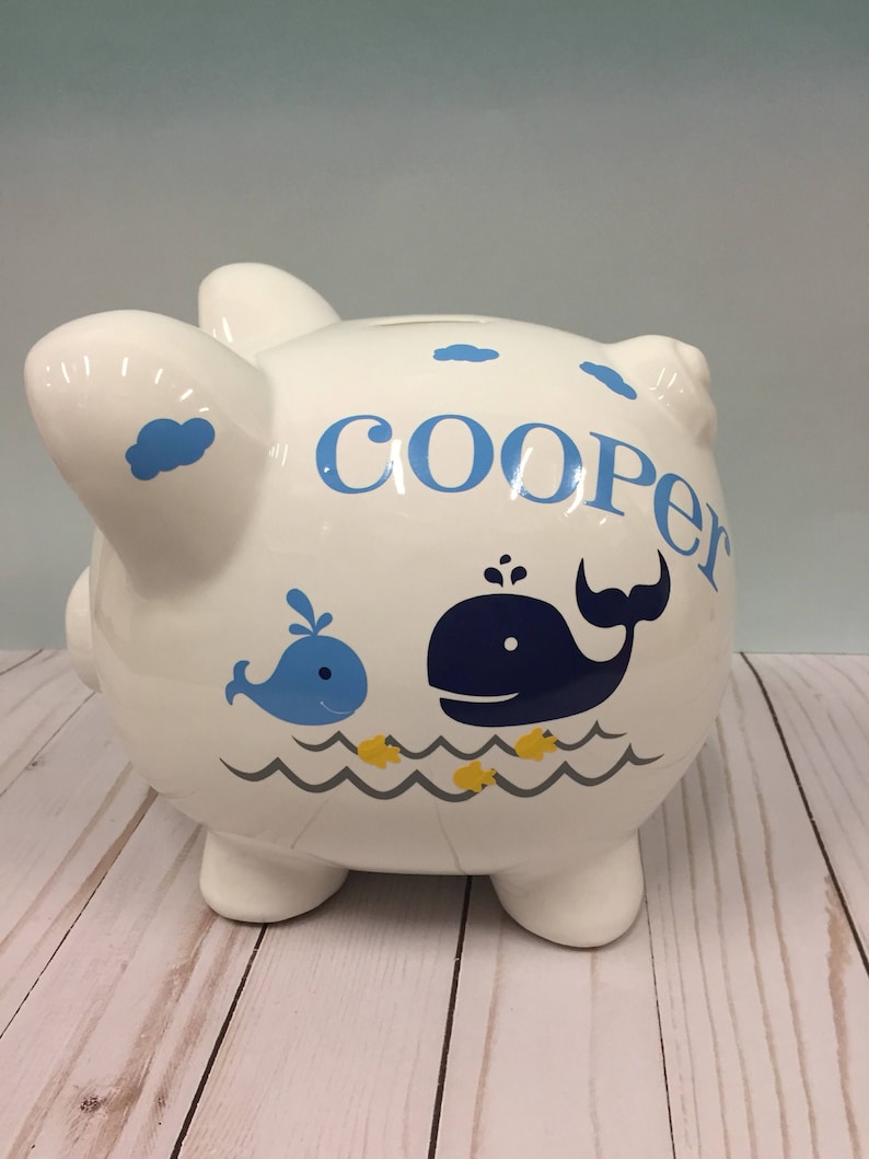 personalized piggy banks for boy