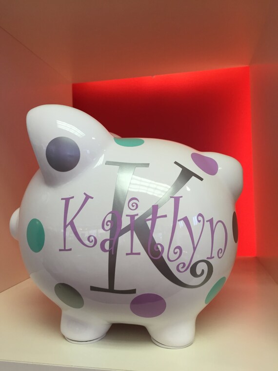 personalized piggy banks for girl