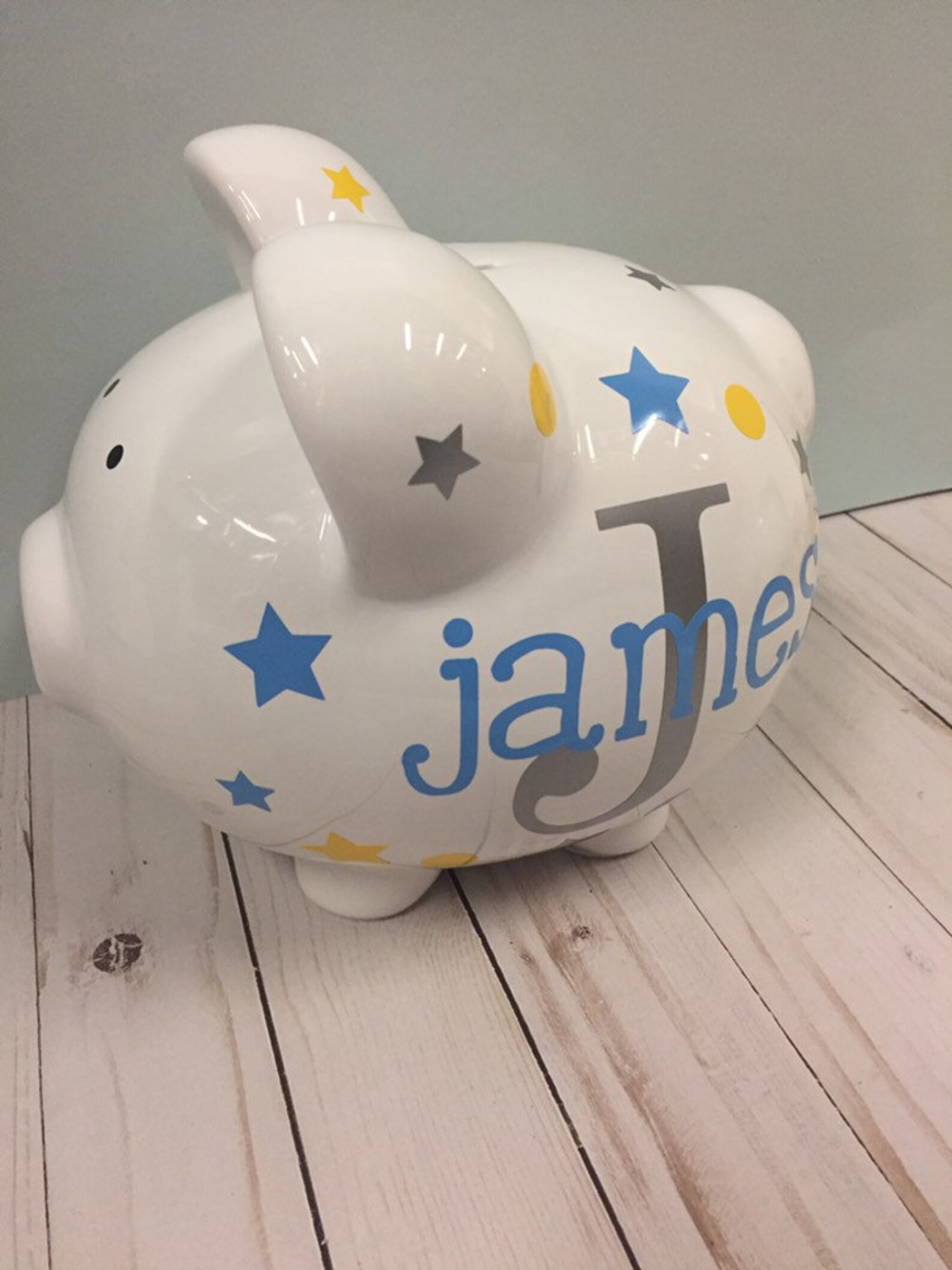 Piggy Bank Personalized Piggy Banklarge Piggy Bankpiggy Etsy