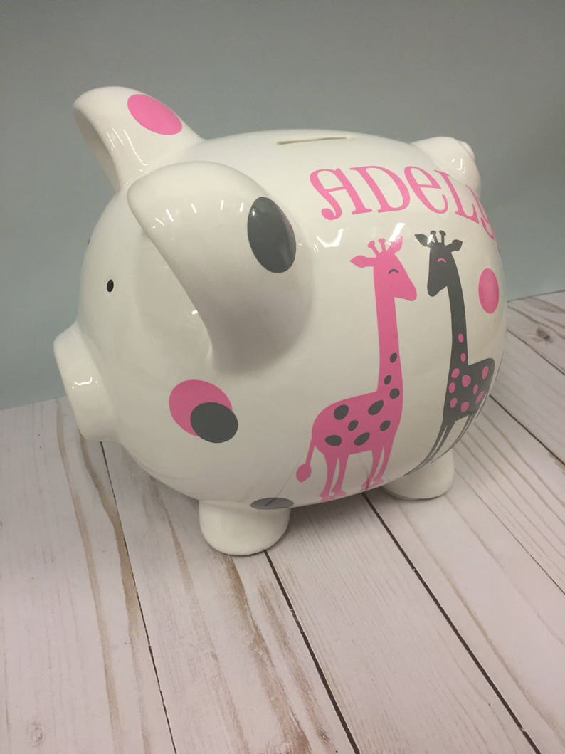 Personalized Piggy Bankpiggy Bank Piggy Bank for Girlspiggy Etsy